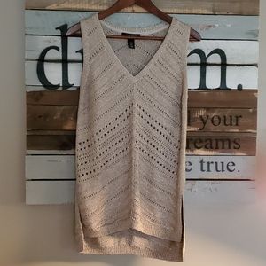 White House Black Market metallic  tunic sweater.